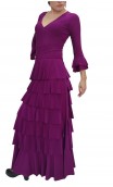 Conjunto de Falda y Blusa Morada