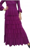 Conjunto de Falda y Blusa Morada