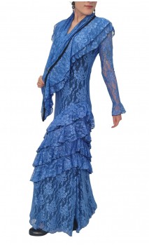 Lace Long-Dress w/Scarf
