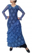 Lace Long-Dress w/Scarf