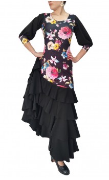 Vestido Flamenco Raquel Floral