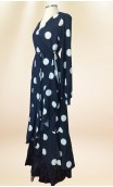 Black w/White polka-dots Overdress