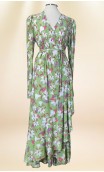 Sobrevestido Verde Floral