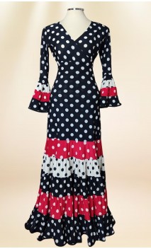 Conjunto Flamenco de Saia Canastera e Blusa