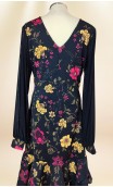 Vestido Flamenco Negro Floral