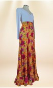 Yellow Floral Flamenco Skirt