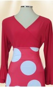 Conjunto Flamenco Falda & Blusa Rojo c/Lunares Blancos