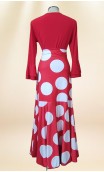 Conjunto Flamenco Falda & Blusa Rojo c/Lunares Blancos