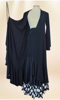 Plain Black Overdress