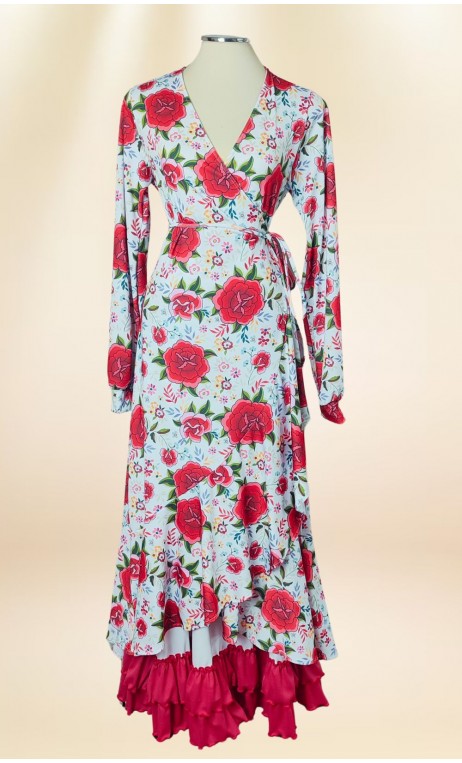 Floral Print Overdress