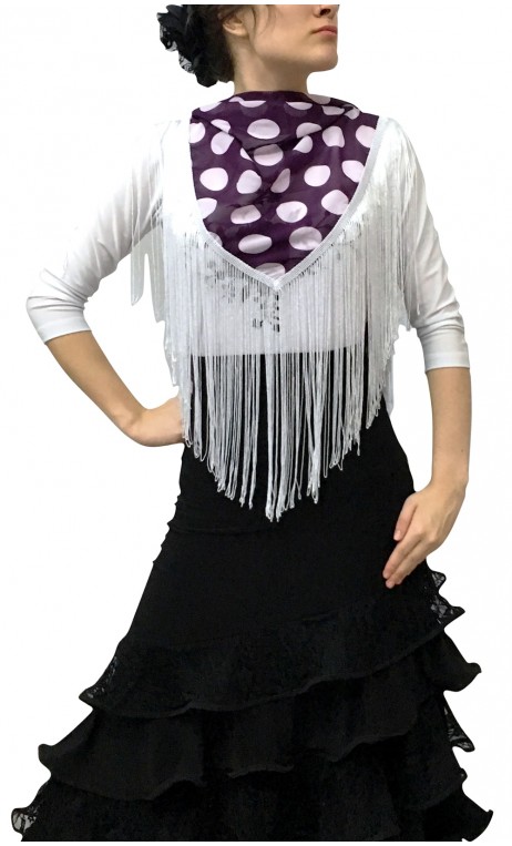 Maura Printed Shawl w/11,8'' fringe