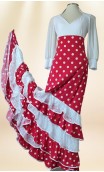 Falda Flamenca con Lunares 6 Volantes