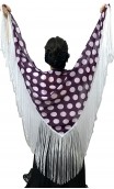 Maura Printed Shawl w/11,8'' fringe