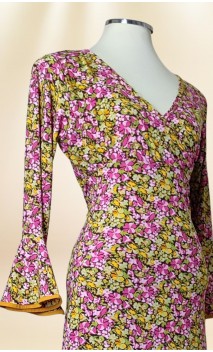 Mustard Skirt & Blouse Flamenco Set