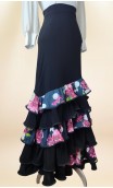 Falda Flamenca 6 Volantes Estampada Floral