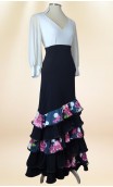 Falda Flamenca 6 Volantes Estampada Floral