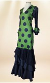 Green & Black Flamenco Dress
