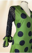 Vestido Flamenco Verde c/ Preto