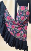 Falda Flamenco Negra Floral