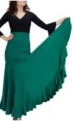 Falda Flamenca Verde Extra Godet