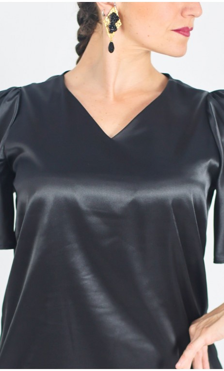 Blusa Alba de Satín