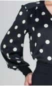 Camisa de Satin con Lunares