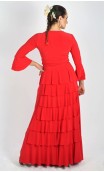 Conjunto de Falda y Blusa Rojo