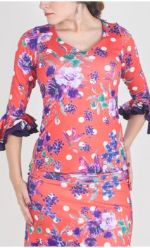 Blusa Lucy Estampada Manga 3/4