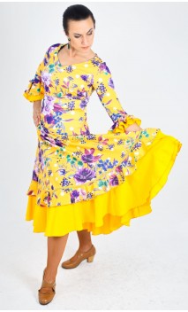 Georgia Floral Flamenco Skirt