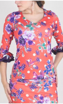 Blusa Lucy Estampada c/ Manga 3/4