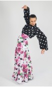 Falda Flamenco Pilar 2 Volantes Estampada