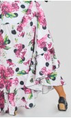 Printed Pilar Flamenco Skirt 2 Ruffles