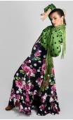 Falda Flamenco Pilar 2 Volantes Estampada
