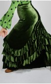 Saia Mabel de Veludo c/Babados