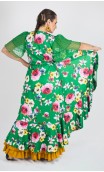 Sobrevestido Verde Floral