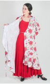 Sobrevestido Floral Blanco