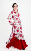 Sobrevestido Floral Blanco