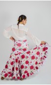 Saia Flamenca Naju Estampada Extra Godê
