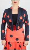 Polka-Dots Mini-Blazer