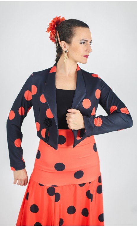 Polka-Dots Mini-Blazer
