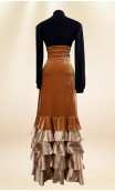 Velvet Flamenco Skirt w/ Ruffles