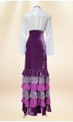 Falda Flamenca de Terciopelo c/Volantes