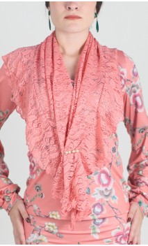 Lace Scarf w/Ruffle