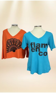 KIT 2 tops - Flamenco & Fan