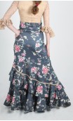 Maite Floral Flamenco Skirt