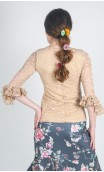 Blusa Lucy Encajes Manga 3/4