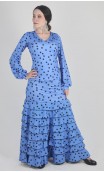 Letizia Polka-Dots 8 Ruffles Flamenco Skirt