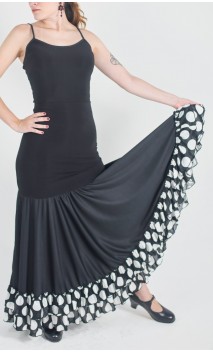 Godet Petticoat w/Printed Ruffles