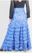 Letizia Polka-Dots 8 Ruffles Flamenco Skirt