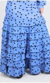 Letizia Polka-Dots 8 Ruffles Flamenco Skirt